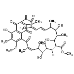 CAS 登录号：87913-35-7， 甲基(7Z,18E,20Z)-2,10,12,14,16-五羟基-4-甲氧基-3,7,9,11,15,17,21-七甲基-25-(甲硫基)-6,22,26,28-四氧代-23-氮杂三环[22.3.1.0<sup>5,27</sup>]二十八-1(27),2,4,7,18,20,24-七烯-13-羧酸酯