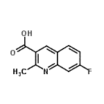 CAS#: 879361-44-1, 7-Fluoro-2-methyl-3-quinolinecarboxylic acid