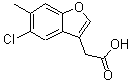 CAS 登录号：879475-90-8， (5-氯-6-甲基-1-苯并呋喃-3-基)乙酸
