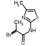 CAS#: 879609-86-6, 2-Bromo-N-(4-methyl-1,3-thiazol-2-yl)propanamide