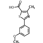 CAS#: 879636-95-0, 2-(3-Methoxyphenyl)-4-methyl-1,3-thiazole-5-carboxylic acid
