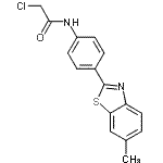 CAS#: 87992-61-8, 2-Chloro-N-[4-(6-methyl-1,3-benzothiazol-2-yl)phenyl]acetamide
