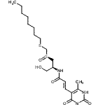 CAS#: 88001-59-6, (2E)-N-[(2S)-1-Hydroxy-3-{(R)-[(octylsulfanyl)methyl]sulfinyl}-2-propanyl]-3-(6-methyl-2,4-dioxo-1,2,3,4-tetrahydro-5-pyrimidinyl)acrylamide