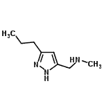 CAS#: 880361-74-0, N-Methyl-1-(3-propyl-1H-pyrazol-5-yl)methanamine