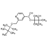 CAS#: 880495-84-1, 3-Hydroxy-2,3-dimethyl-2-butanyl hydrogen [2-({[dimethyl(2-methyl-2-propanyl)silyl]oxy}methyl)-4-pyridinyl]boronate