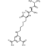 CAS#: 88090-55-5, L-Alanyl-L-alanyl-3-({2-[(2,6-dicarboxy-4-pyridinyl)amino]ethyl}disulfanyl)-L-alanine