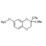 CAS#: 881027-31-2, 7-Methoxy-2-methyl-2,3-dihydro-1,4-benzodioxine-2-carbonitrile