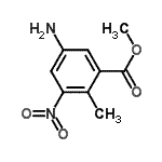 CAS#: 88132-48-3, Methyl 5-amino-2-methyl-3-nitrobenzoate