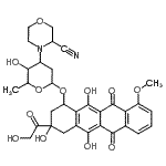 CAS#: 88254-07-3, (1S,3S)-3-Glycoloyl-3,5,12-trihydroxy-10-methoxy-6,11-dioxo-1,2,3,4,6,11-hexahydro-1-tetracenyl 3-(3-cyano-4-morpholinyl)-2,3,6-trideoxyhexopyranoside