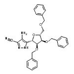 CAS#: 88287-77-8, (1S)-1-(4-Amino-3-cyano-1H-pyrazol-5-yl)-1,4-anhydro-2,3,5-tri-O-benzyl-D-ribitol