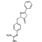 CAS#: 88291-51-4, 2-(4-{[(4S)-5-Oxo-2-phenyl-4,5-dihydro-1,3-thiazol-4-yl]methyl}phenyl)guanidine