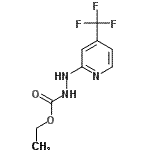 CAS 登录号：883010-89-7， 乙基2-[4-(三氟甲基)-2-吡啶基]肼羧酸酯