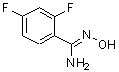 CAS#: 883022-90-0, 2,4-Difluoro-N'-hydroxybenzenecarboximidamide