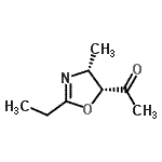 CAS#: 88309-24-4, 1-[(4R,5R)-2-Ethyl-4-methyl-4,5-dihydro-1,3-oxazol-5-yl]ethanone