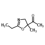 CAS#: 88309-28-8, 1-(2-Ethyl-5-methyl-4,5-dihydro-1,3-oxazol-5-yl)ethanone
