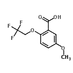 CAS#: 883241-39-2, 5-Methoxy-2-(2,2,2-trifluoroethoxy)benzoic acid