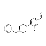 CAS#: 883512-41-2, 4-(4-Benzyl-1-piperazinyl)-3-fluorobenzaldehyde