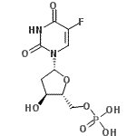 CAS 登录号：88410-68-8， 2'-脱氧-5-氟尿苷5'-(磷酸二氢酯)