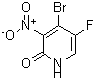 CAS#: 884495-02-7, 4-Bromo-5-fluoro-3-nitro-2(1H)-pyridinone