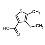 CAS#: 884497-34-1, 4-Ethyl-5-methyl-3-thiophenecarboxylic acid