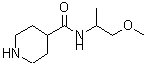 CAS#: 884497-61-4, N-(1-Methoxy-2-propanyl)-4-piperidinecarboxamide