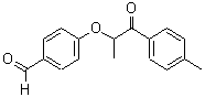 CAS 登录号：884497-69-2， 4-{[1-(4-甲基苯基)-1-氧代-2-丙基]氧基}苯甲醛