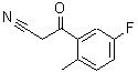 CAS 登录号：884504-23-8， 3-(5-氟-2-甲基苯基)-3-氧代丙腈