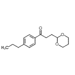 CAS 登录号：884504-30-7， 3-(1,3-二恶烷-2-基)-1-(4-丙基苯基)-1-丙酮
