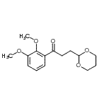 CAS 登录号：884504-40-9， 1-(2,3-二甲氧基苯基)-3-(1,3-二恶烷-2-基)-1-丙酮