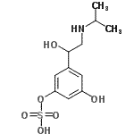 CAS 登录号：88456-69-3， 3-羟基-5-[1-羟基-2-(异丙基氨基)乙基]苯基氢硫酸盐