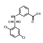 CAS 登录号：88522-30-9， 3-{[(2,5-二氯苯基)磺酰基]氨基}苯甲酸