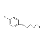 CAS#: 885267-12-9, 1-Bromo-4-[(4-fluorobutyl)sulfanyl]benzene