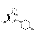 CAS#: 885268-33-7, 6-(4-Bromo-1-piperidinyl)-1,3,5-triazine-2,4-diamine