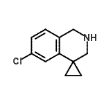 CAS#: 885269-22-7, 6'-Chloro-2',3'-dihydro-1'H-spiro[cyclopropane-1,4'-isoquinoline]