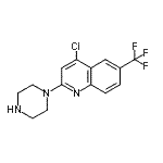 CAS#: 885270-52-0, 4-Chloro-2-(1-piperazinyl)-6-(trifluoromethyl)quinoline