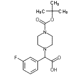 CAS#: 885272-91-3, (3-Fluorophenyl)(4-{[(2-methyl-2-propanyl)oxy]carbonyl}-1-piperazinyl)acetic acid