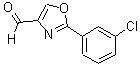 CAS 登录号：885273-15-4， 2-(3-氯苯基)-1,3-恶唑-4-甲醛