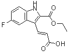 CAS#: 885273-65-4, (2E)-3-[2-(Ethoxycarbonyl)-5-fluoro-1H-indol-3-yl]acrylic acid