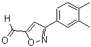 CAS#: 885273-72-3, 3-(3,4-Dimethylphenyl)-5-Isoxazolecarboxaldehyde