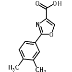 CAS 登录号：885273-82-5， 2-(3,4-二甲基苯基)-1,3-恶唑-4-羧酸