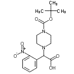 CAS#: 885274-14-6, (4-{[(2-Methyl-2-propanyl)oxy]carbonyl}-1-piperazinyl)(2-nitrophenyl)acetic acid