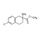 CAS#: 885274-16-8, Methyl 2-amino-6-fluoro-1,2,3,4-tetrahydro-2-naphthalenecarboxylate
