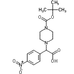 CAS#: 885274-20-4, (4-{[(2-Methyl-2-propanyl)oxy]carbonyl}-1-piperazinyl)(4-nitrophenyl)acetic acid