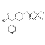 CAS#: 885275-36-5, [4-({[(2-Methyl-2-propanyl)oxy]carbonyl}amino)-1-piperidinyl](4-pyridinyl)acetic acid