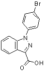 CAS#: 885275-47-8, 1-(4-bromophenyl)indazole-3-carboxylic acid