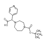 CAS#: 885275-71-8, (4-{[(2-Methyl-2-propanyl)oxy]carbonyl}-1,4-diazepan-1-yl)(4-pyridinyl)acetic acid