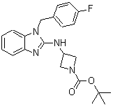 CAS#: 885276-28-8, 2-Methyl-2-propanyl 3-{[1-(4-fluorobenzyl)-1H-benzimidazol-2-yl]amino}-1-azetidinecarboxylate