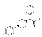 CAS 登录号：885276-67-5， [4-(4-氟苯基)-1-哌嗪基](4-甲基苯基)乙酸