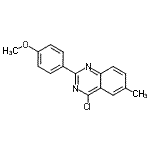 CAS 登录号：885277-22-5， 4-氯-2-(4-甲氧基苯基)-6-甲基喹唑啉