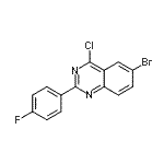 CAS#: 885277-35-0, 6-bromo-4-chloro-2-(4-fluorophenyl)quinazoline